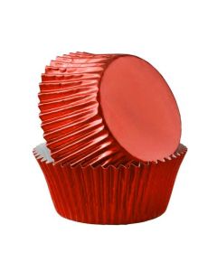 Cupcake Liners Foil Red