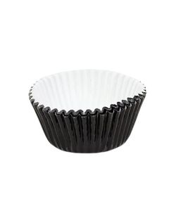 Foil Lined Cupcake Liners Black