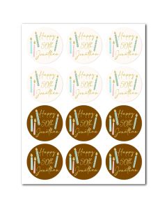 Customizable Icing Sheets Birthday Candles Cookie/Cupcake
