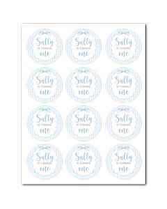 Customizable Icing Sheets Blue Birthday Gingham