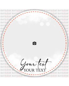 Customizable Icing Sheet Bubbles Photo Cookie