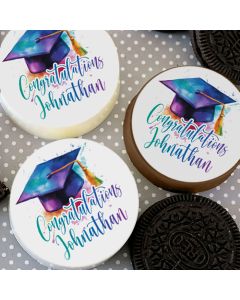 Customizable Icing Sheets Watercolor Graduation