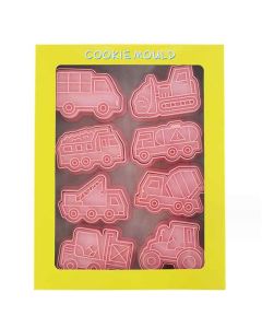 Work Trucks Cookie Cutter and Embosser Set