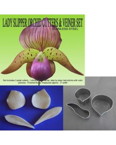 Cutter/Veiner Set Lady Slipper Orchid