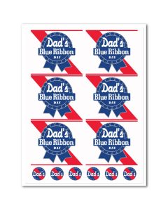 Icing Sheet Dad's Blue Ribbon Labels