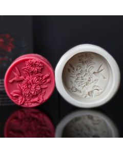 Bas Relief Floral Chocolate Covered Cookie Mold Set of 2