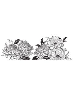 Deco Floral Border by Imperial Cake Mesh Stencil