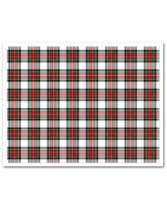 Edible Fabric Sheet White Tartan