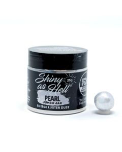 Shiny as Hell Edible Luster Pearl White