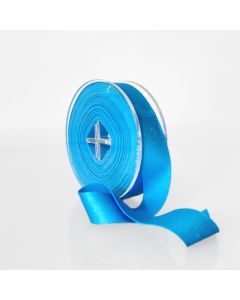 Edible Ribbon Metallic Blue Wide