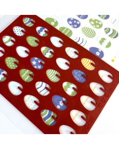 Chocolate Egg Chablon Stencil Mat