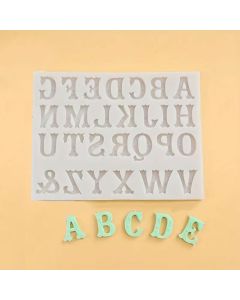 Silicone Mini Embellished Alphabet Mold 