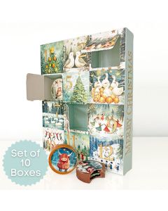 Enchanted 12 Day Cookie Advent Calendar Boxes (Set of 10)