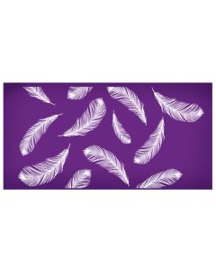 Feathers Mesh Stencil by Imperial Cake