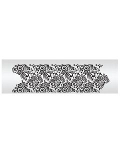 Floral Filigree Stencil Standard Height by Julie Deffense