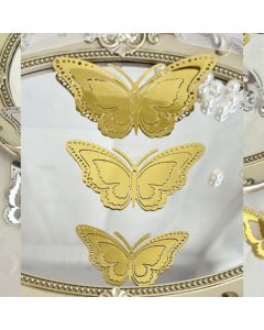 Foil Butterflies Gold