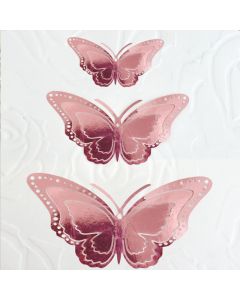 Foil Butterflies Rose Gold