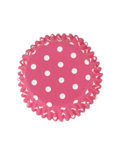 Foil Lined Cupcake Liners Pink Polka Dot