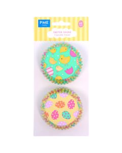 Foil Lined Easter Chicks Cupcake Liners