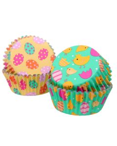 Foil Lined Easter Chicks Cupcake Liners