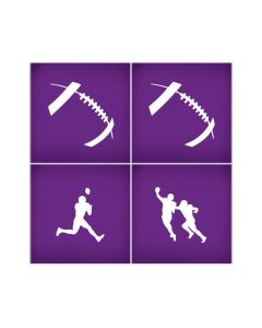 American Football Mesh Stencil Set