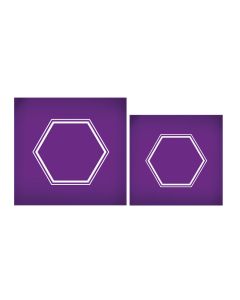 Hexagon Frame Mesh Stencil Set by Cake Halliday