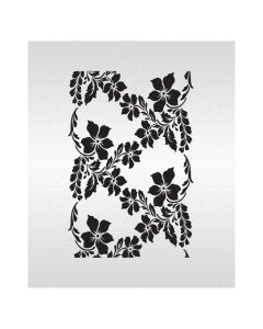 Gardenia Lace Vertical Stencil