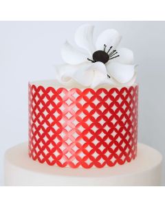 Cakey Cut Outs Geometric Circles Red