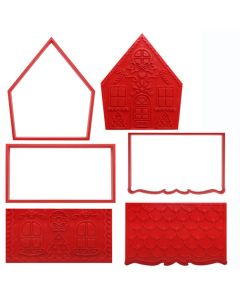 Gingerbread House Cutter & Embossers Set of 3