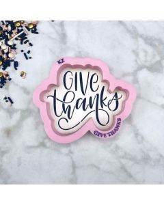 Give Thanks V1 Stencil and Cutter Set by Killer Zebras