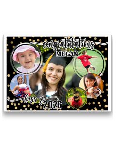 Customizable Icing Sheet Grad Collage 1/4 Sheet