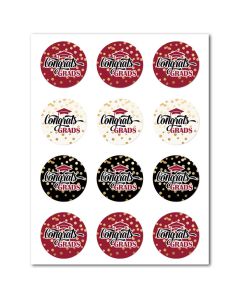 Icing Sheets Graduation Cookie Maroon (GRMR-22)