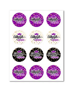 Icing Sheets Graduation Cookie Purple (GRP-05)