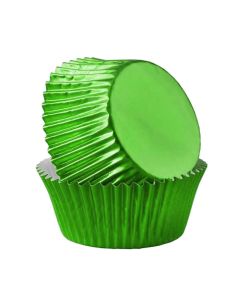 Cupcake Liners Foil Green