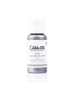 Edible Arts Metallic Gun Metal Grey Paint-15ml