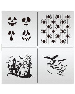 Halloween Patterns Cut-Apart Stencil Set