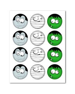 Icing Sheets Halloweenies Cookie/Cupcake
