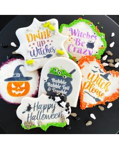 Stay Put Cookie Stencil Set Halloween Witches