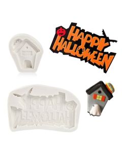 Happy Halloween Haunted House Mold Set