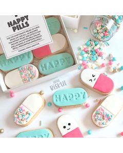 Cookie Embosser Set Happy Pill