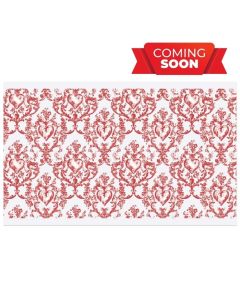 Chocolate Transfer Sheet Heart Damask