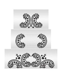 Heirloom Lace 3 Stencil Set For Shorter Tiers