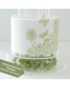 Hollow Acrylic Cake Stands 3" Tall