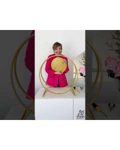 Large Ring Cake Stand Gold