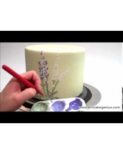 Lavender Flowers Outline Mesh Stencil