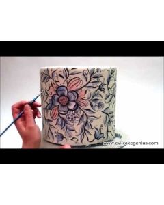 Rosemaling Mesh Stencil Shortened