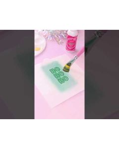 Merry Christmas Snow Stencil by Sweet Sticks