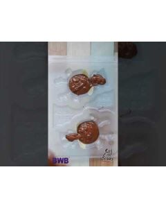 3D Reindeer 3 Part Chocolate Mold