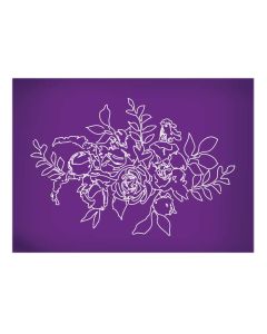 Jennifer Floral Swag Mesh Stencil by Suzanne Esper