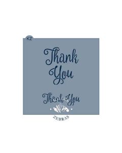 Thank You Stencil by Killer Zebras